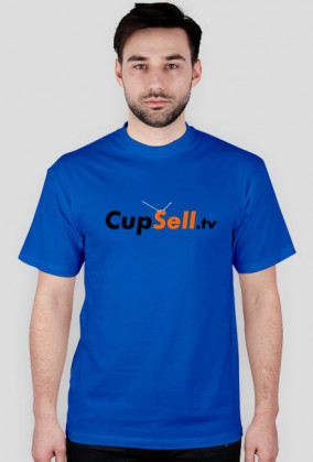 Koszulka z logo cupsell.tv (niebieska)