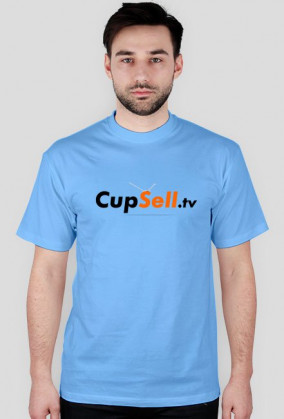 Koszulka z logo cupsell.tv (niebieska)