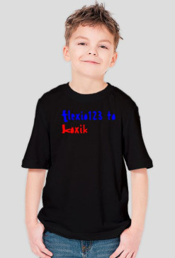 Koszuleczka z napisem Flexio123 to koxik