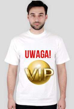Koszulka Uwaga VIP dla mężczyzn, przód