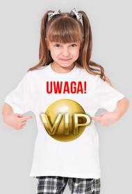 Koszulka Uwaga VIP dla dziewczynki