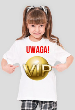 Koszulka Uwaga VIP dla dziewczynki