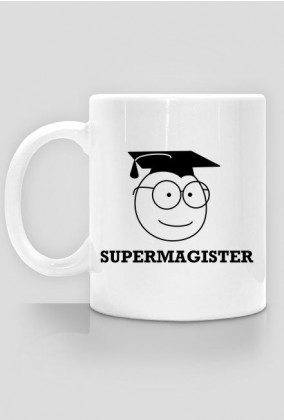 Prezent obrona pracy magisterskiej - kubek Supermagister