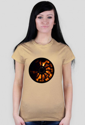 Koszulka damska CZARNE SŁOŃCE wzór 1 - tanio!