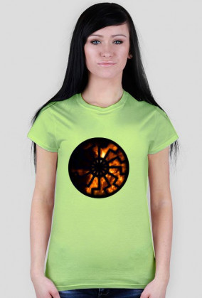 Koszulka damska CZARNE SŁOŃCE wzór 1 - tanio!