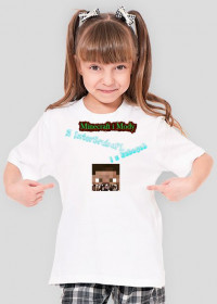Koszulka InterSrubaPL z Minecaft i Mody Dziewczęca