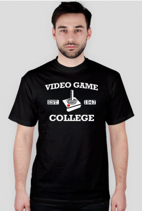 VIDEO GAME COLLEGE - t-shirt, męski - różne kolory