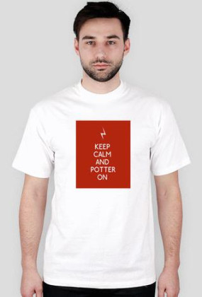 Koszulka Męska (Biała) KEEP CALM