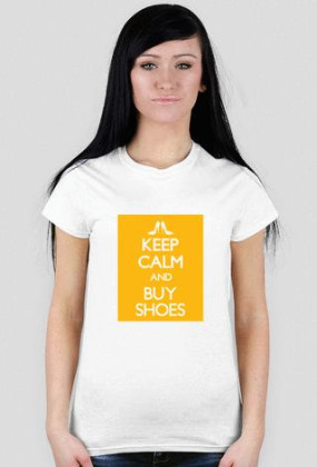 Koszulka Damska (Biała) KEEP CALM