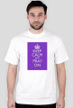 Koszulka Męska (Biała) KEEP CALM