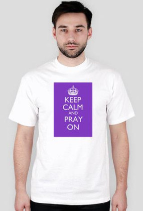 Koszulka Męska (Biała) KEEP CALM