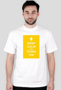 Koszulka Męska (Biała) KEEP CALM