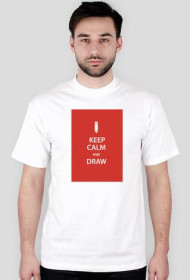 Koszulka Męska (Biała) KEEP CALM