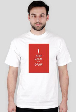Koszulka Męska (Biała) KEEP CALM