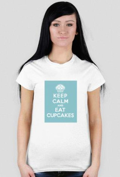 Koszulka Damska (Biała) KEEP CALM