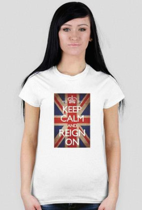 Koszulka Damska (Biała) KEEP CALM