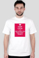 Koszulka Męska (Biała) KEEP CALM