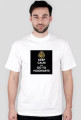 Koszulka Męska (Biała) KEEP CALM