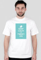 Koszulka Męska (Biała) KEEP CALM