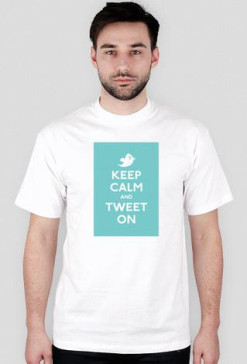 Koszulka Męska (Biała) KEEP CALM