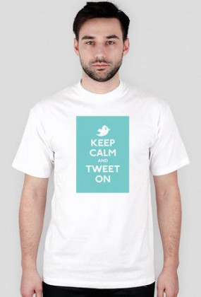 Koszulka Męska (Biała) KEEP CALM