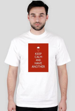 Koszulka Męska (Biała) KEEP CALM