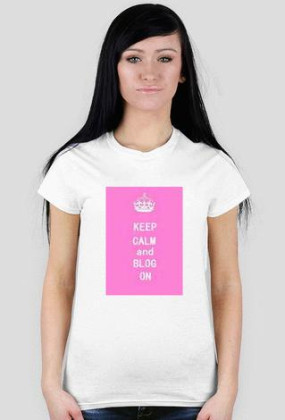 Koszulka Damska (Biała) KEEP CALM