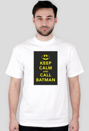 Koszulka Męska (Biała) KEEP CALM