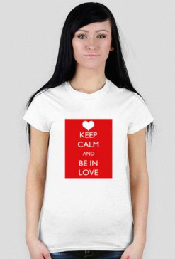 Koszulka Damska (Biała) KEEP CALM