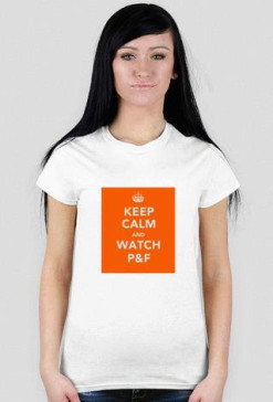 Koszulka Damska (Biała) KEEP CALM