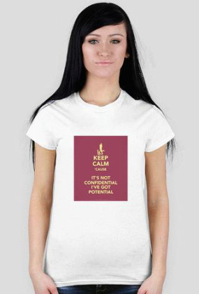 Koszulka Damska (Biała) KEEP CALM