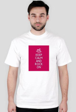 Koszulka Męska (Biała) KEEP CALM