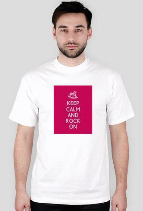 Koszulka Męska (Biała) KEEP CALM