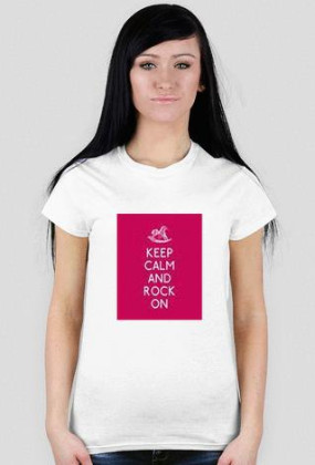 Koszulka Damska (Biała) KEEP CALM