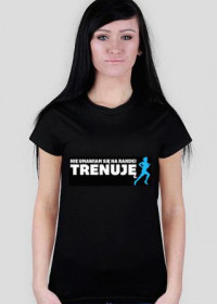 TRENUJE - koszulka damska (czarna)