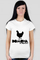 Kura domowa white|T-shirt damski