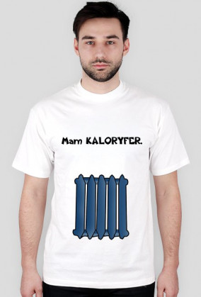 Kaloryfer-Koszulka męska WHITE