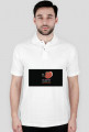 Polo białe z nadrukiem