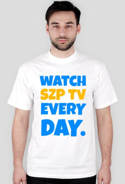 T-SHIRT | WATCH EVERY DAY | BIAŁY