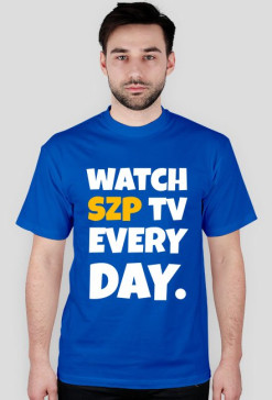 T-SHIRT | WATCH EVERY DAY | NIEBIESKI