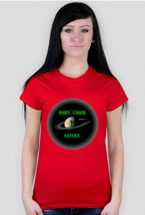 Koszulka damska BORN UNDER Saturn