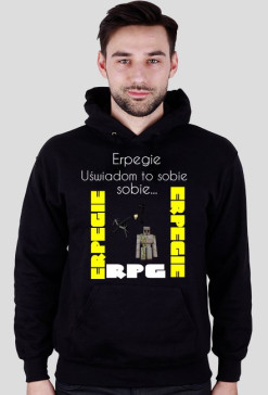 Bluza "Erpegie" Czarna Z Kapturem