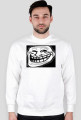 Bluza biała trollface