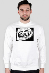Bluza biała trollface