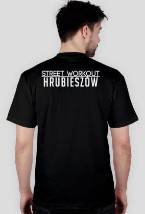 STREET WORKOUT - Hrubieszow (czarna, napis na plecach, logo na przodzie)