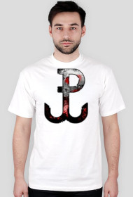 T-shirt "Polska Walczaca" / wzor brzuch / LOCAL PATRIOT * / BIALA