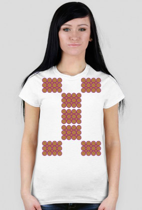 Koszulka w kwiatkopodobne wzorki