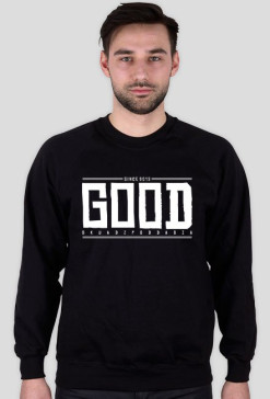 BLUZA BEZ KAPTURA | GOOD | CZARNA