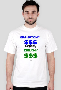 granat $$$ męska biała
