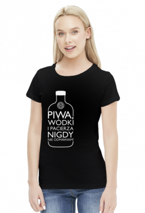 Nie odmawiam (piwo, wódka, pacierz) by Szymy.pl - ciemna damska